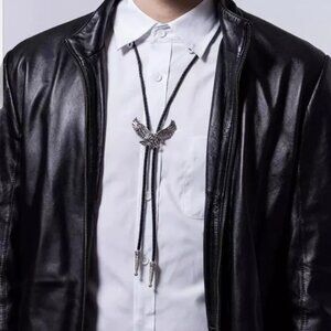 Western Eagle Bolo Tie Hat Accessory